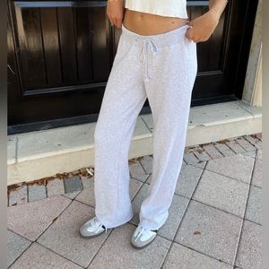 NWT Brandy Melville Rainey Sweatpants Silver Gray